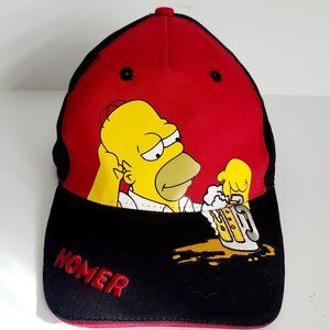 A Favorite! THE SIMPSONS Novelty Snap Back Cap Hat Homer Embroidery